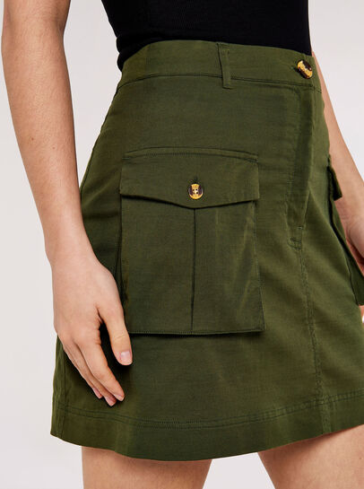 Patch Pocket Mini Skirt