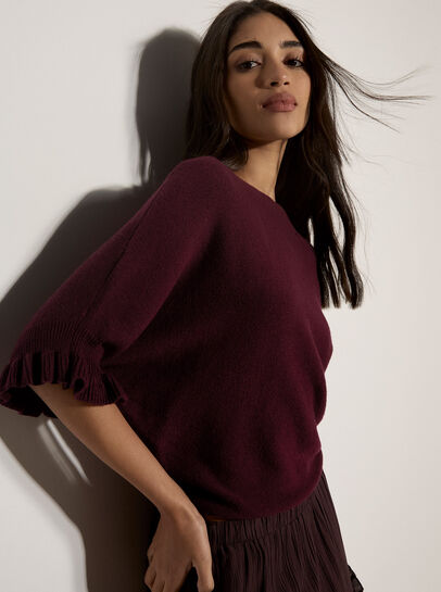 Soft Knit Batwing Top