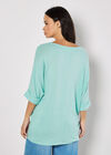Soft Touch Batwing Top, Aqua - Turquoise, large