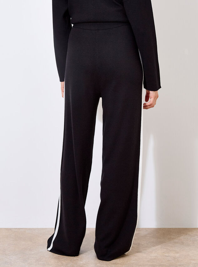 Mono Stripe Joggers, Black, large
