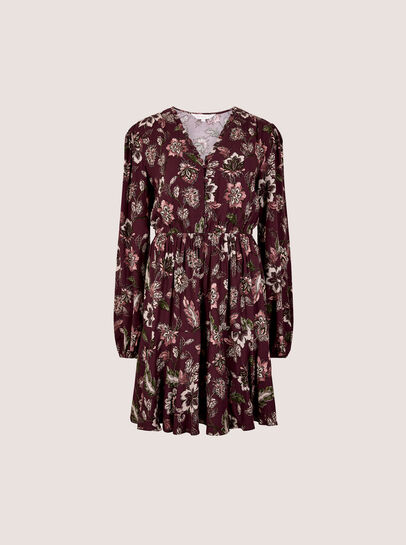 Folk Floral Mini Dress