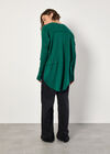 Waffle Jersey Layered Top, Green, large
