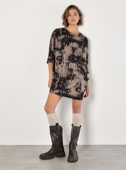 Tie Dye Knit Mini Dress