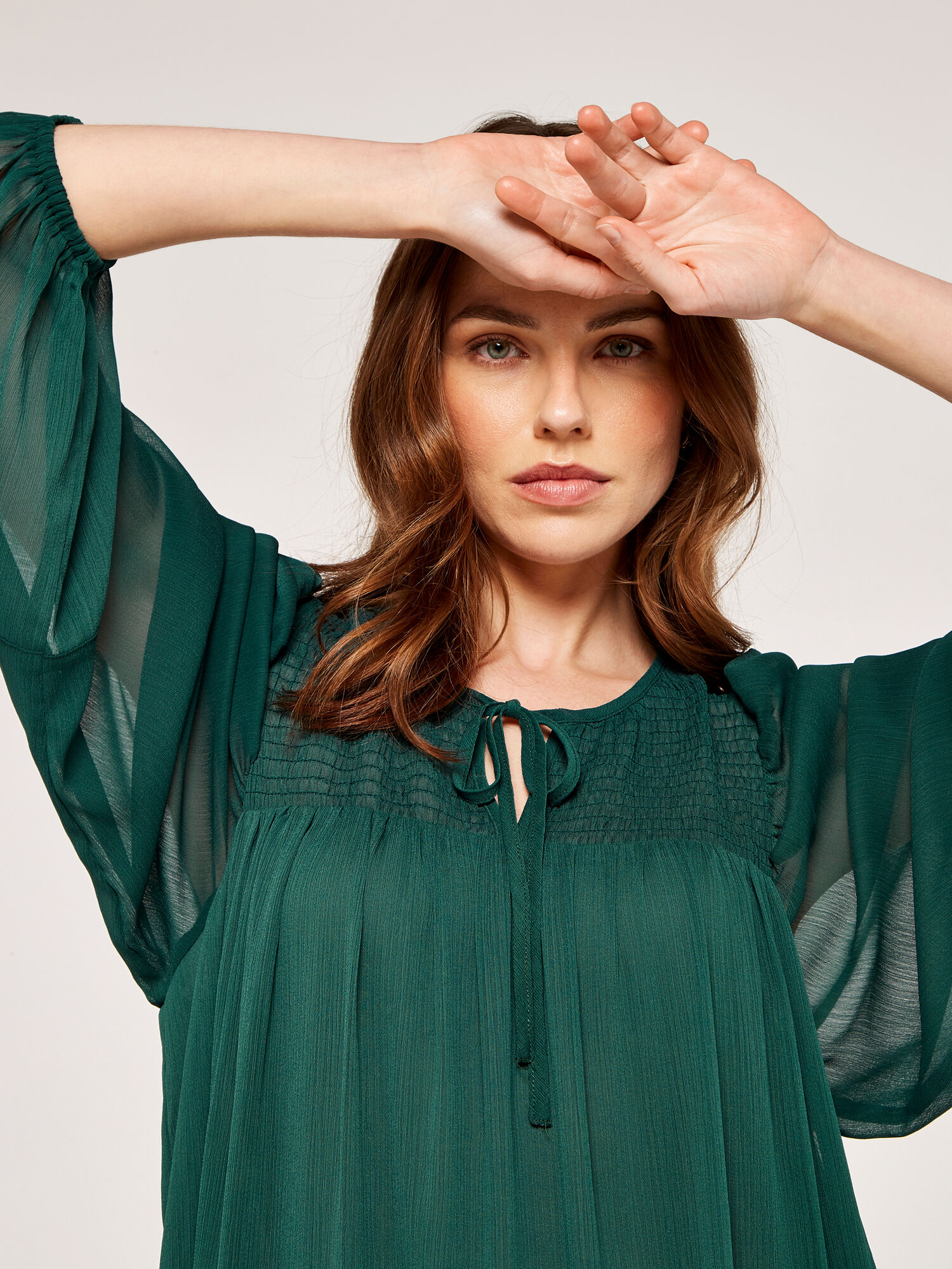 Tiered chiffon top on sale
