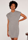 Sleeveless Knit Dress, Grey, large