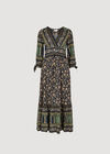 Sarasa Floral Maxi Dress, Navy, large