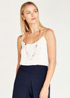 Double Layer Cami Top, Cream, large