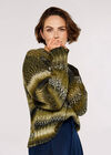 Chunky Knit Jumper, Green, large