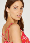 Leaf Print Cami Top, Fuchsia, large