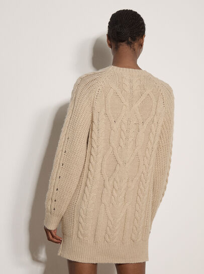 Cable Knit Jumper Mini Dress