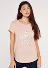 Iridescent Star Tee, Pink, large