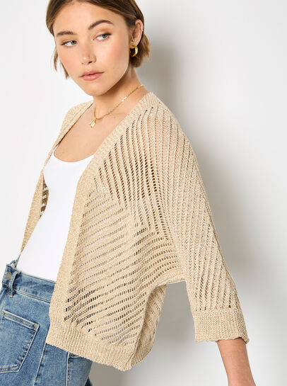 Knitted Open Cardigan