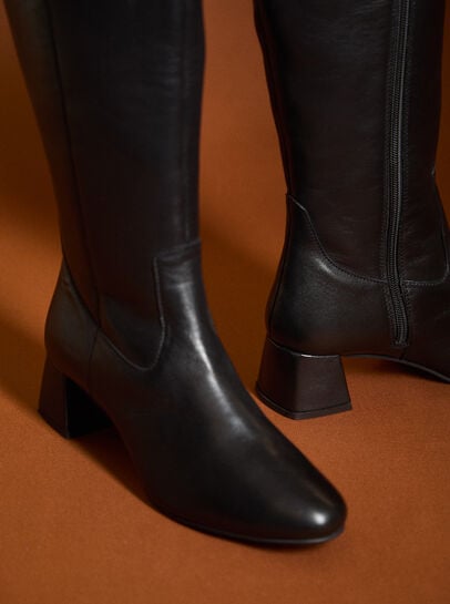 Tall Heeled Chelsea Boots