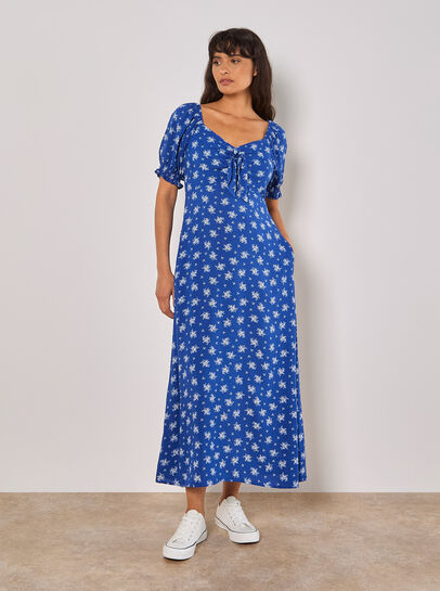 Silhouette Floral Milkmaid Maxi Dress