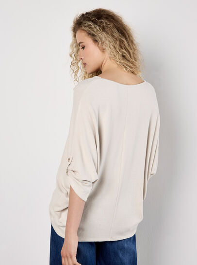 Soft Touch Oversized Batwing Top