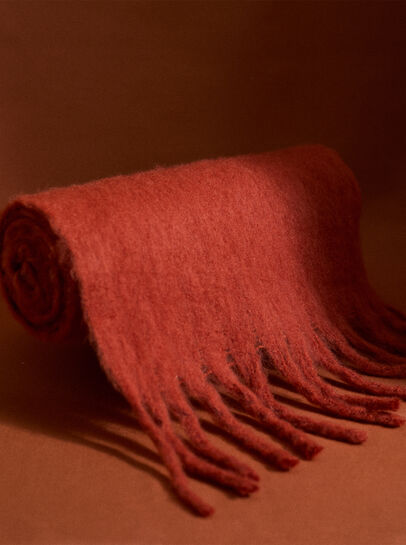 Soft Boucle Knit Scarf