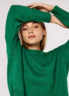 High Low Oversize Jumper, Green, large