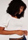 Milkmaid Top, Cream, large