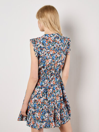 Ditsy Floral Ruffle Mini Dress