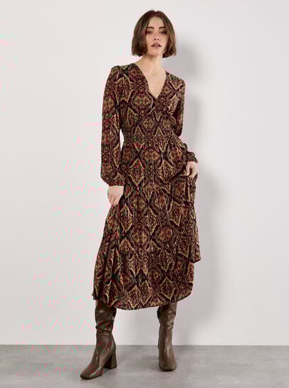 Smock Waist Tiered Dress