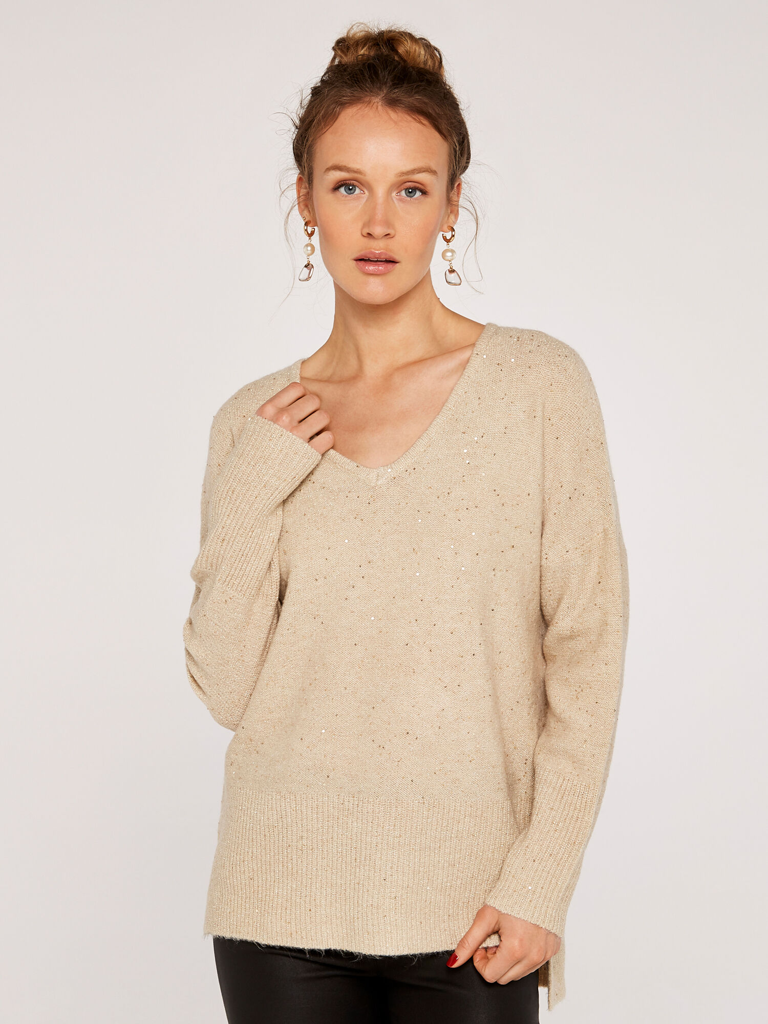 Sequin jumper womens hot sale