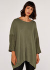 Waffle Slub Top, Khaki, large