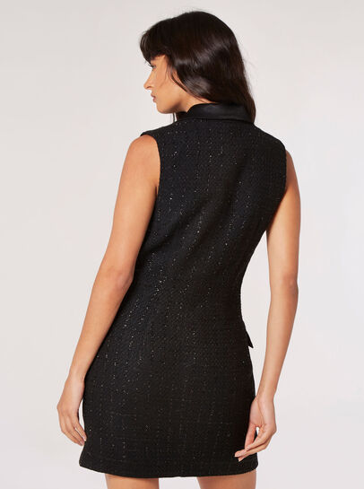 Sparkle Tweed Blazer Mini Dress 