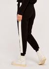 Pantalon de jogging à rayures latérales, noir, grand