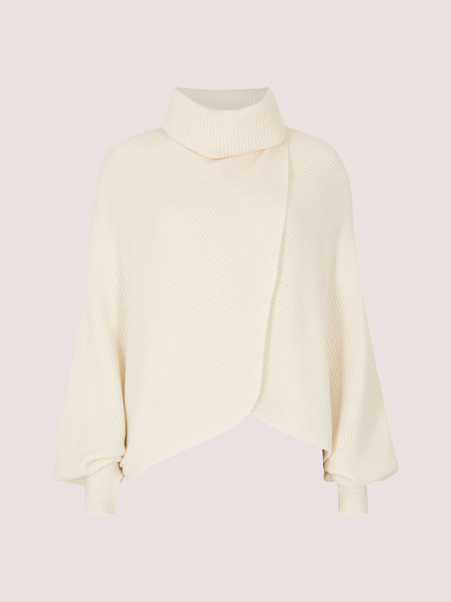 Cream wrap jumper outlet