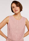 Back Bow Cotton Top, Pink, large
