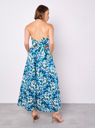 Floral Ikat Palazzo Jumpsuit