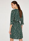 Painterly Dot Dress, Green, large