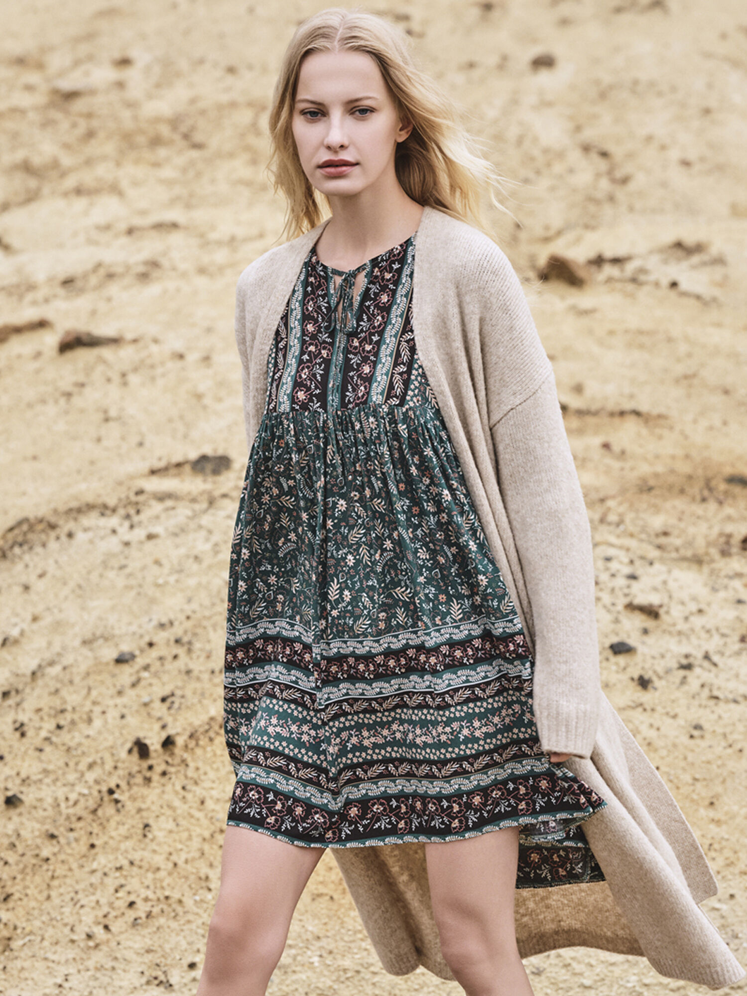 Apricot tunic sale dress