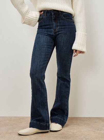 Lena Fit And Flare High Waist Jeans
