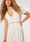 Dobby Flowy Maxi Dress, White, large