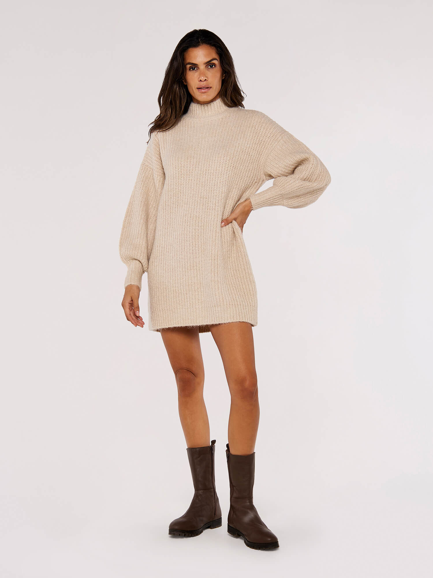 Apricot jumper dress hot sale