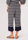 Geo Shell Culotte Trousers, Navy, large