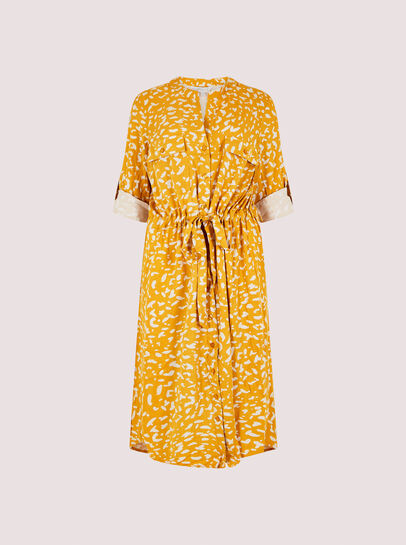 Brush Dot Midi Dress