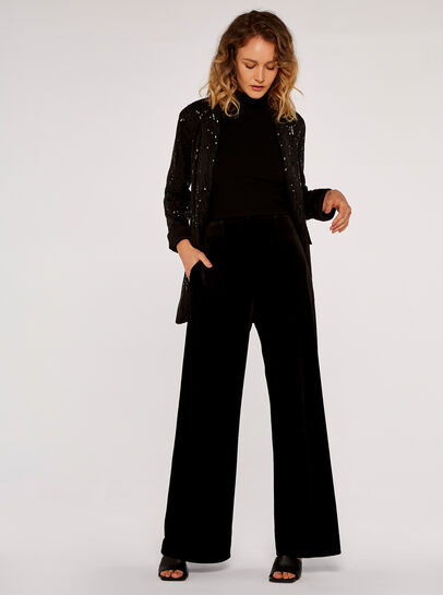 Sequin Belt Blazer