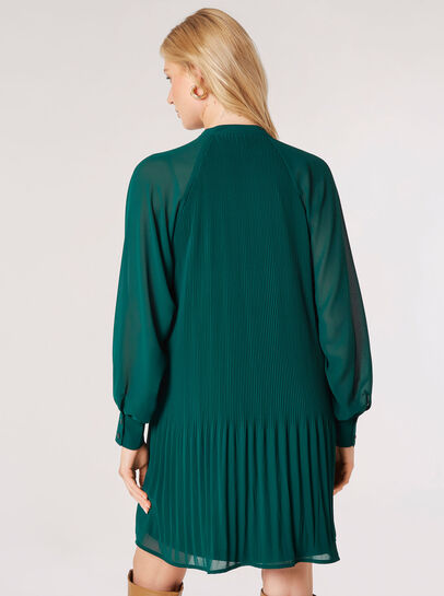 Chiffon Plisse Mini Dress