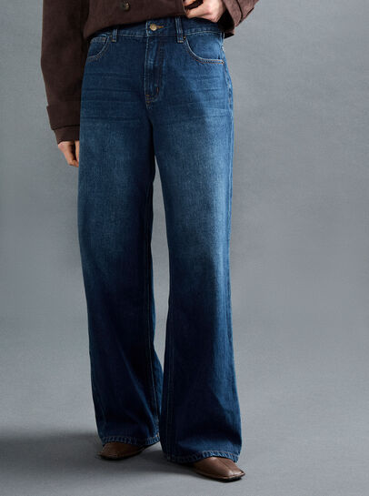 Maca Wide-Leg Cotton Jeans