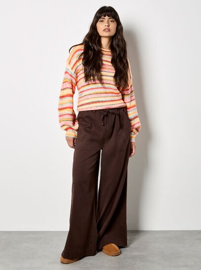 Multicoloured Stripe Soft Jumper