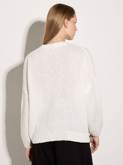 Daisy Applique Chunky Knit Jumper
