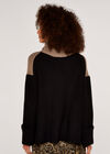 Turtleneck Knit Jumper, Brown, large