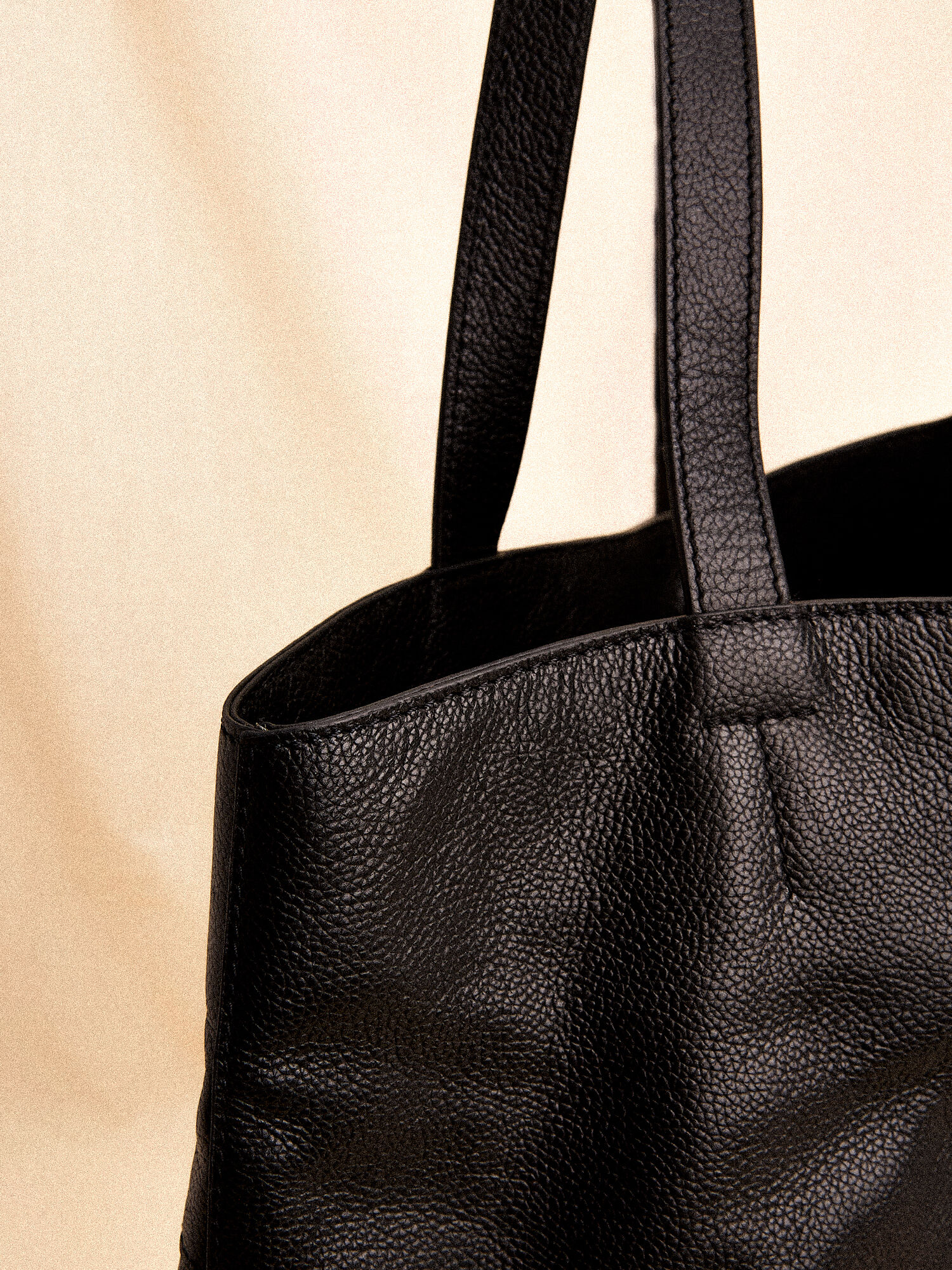 トートバッグ BLACK LEATHER TOTES leather 'big' more black［large］ – thehighlights