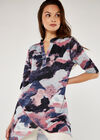 Watercolour Disruption Tunic, Pink, large