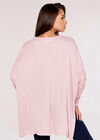 Oversized Soft Touch Top, Pink, large
