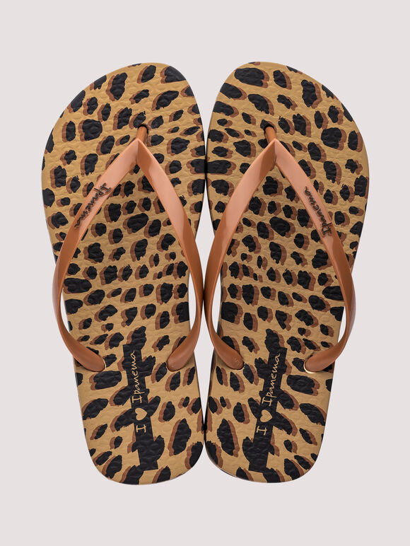 Animal Print Flip Flop, Assorted, large