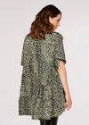 Animal Dot Oversized Top, Khaki, large