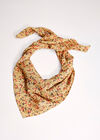 Retro Floral Scarf, Yellow, large